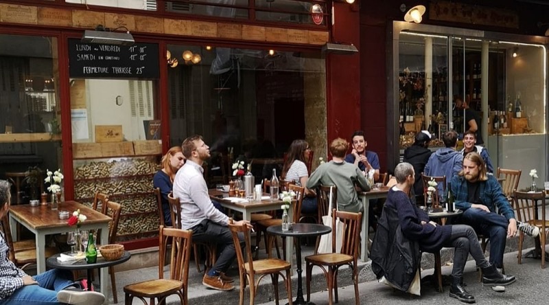 Le Barav wine bar in the Marais, Paris