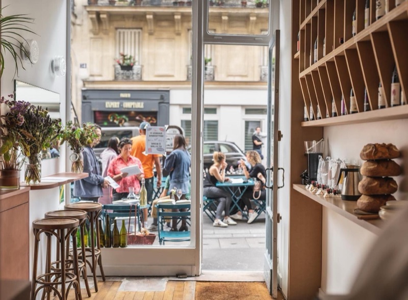 Soif natural wine bar near Pigalle, Paris