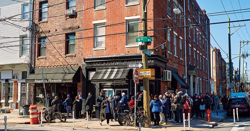 Angelo's Pizzeria cheesesteak in Philadelphia