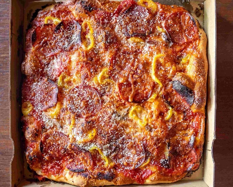 Square Pie in Queen Village — Square Pie brings authentic Detroit-style pizza to Philadelphia, characterized b