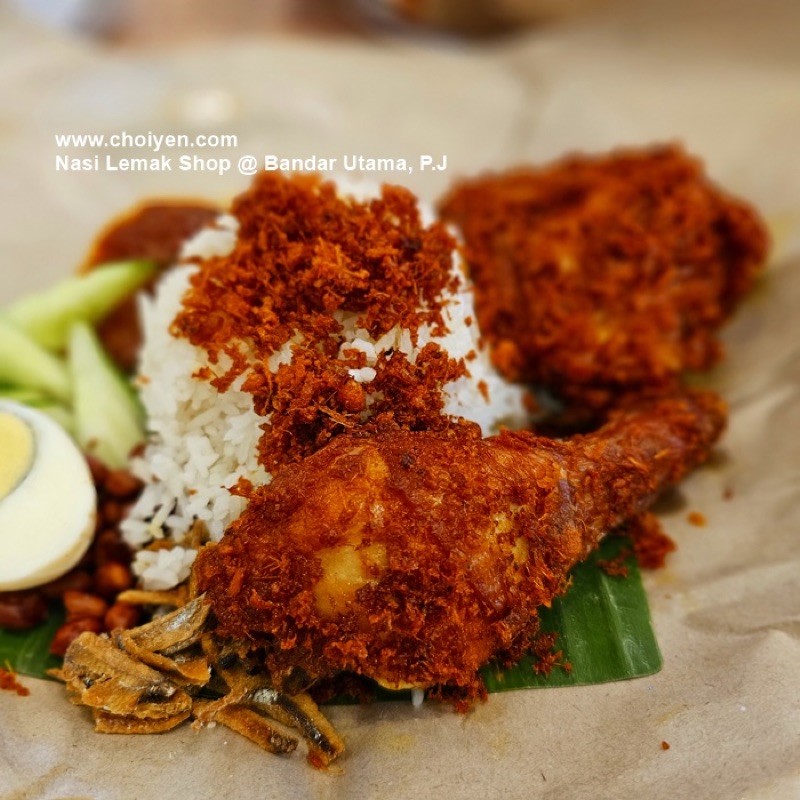 The Nasi Lemak Shop ayam goreng in Bandar Utama PJ