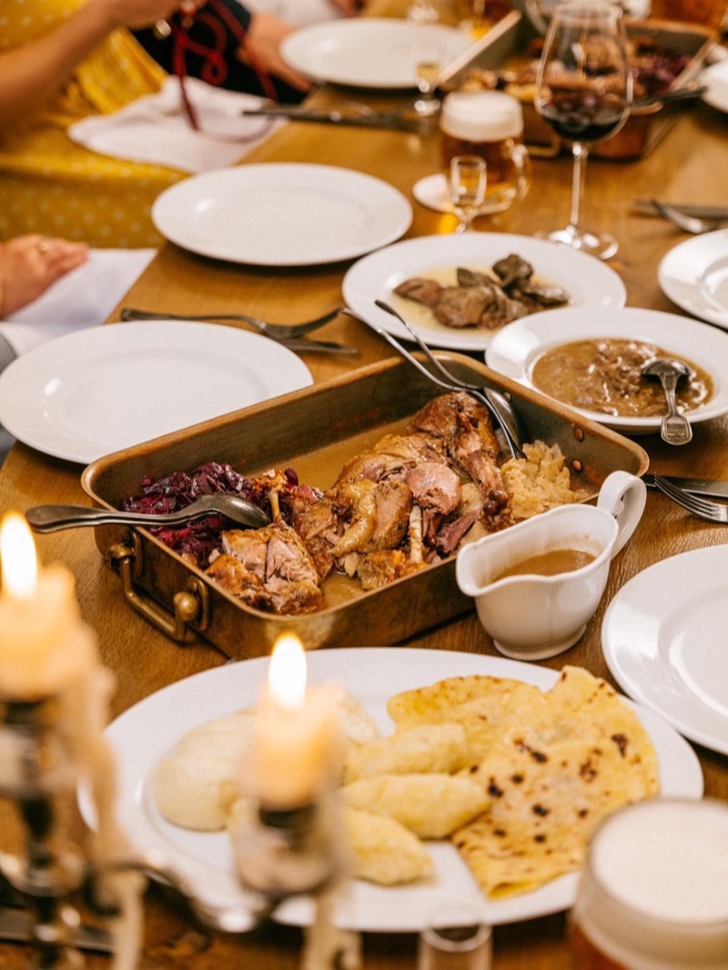 Kuchyň in Hradčany (Prague Castle) — Located directly at Prague Castle, Kuchyň offers traditional Czech dishes with a