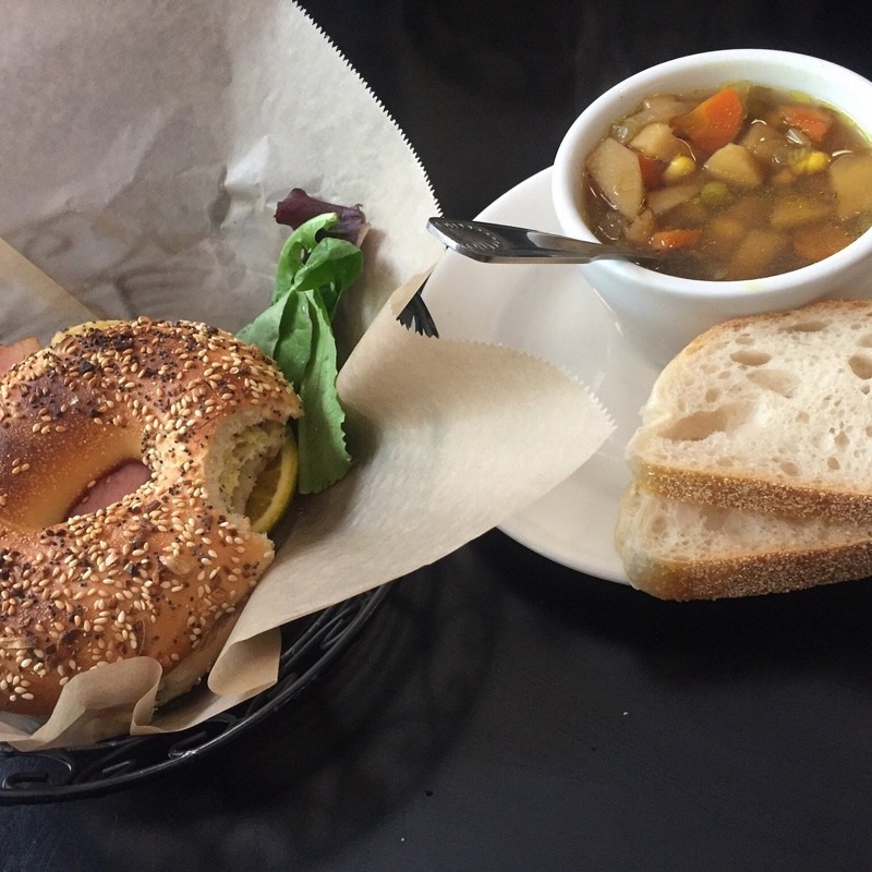 Small Point Cafe in Downtown — Small Point Cafe is a cozy downtown spot known for its excellent coffee and a me