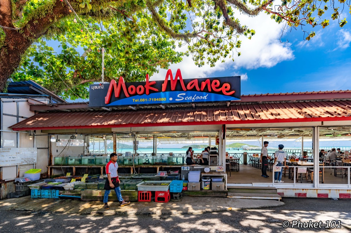 Mook Manee restaurant at Rawai Pier, Phuket