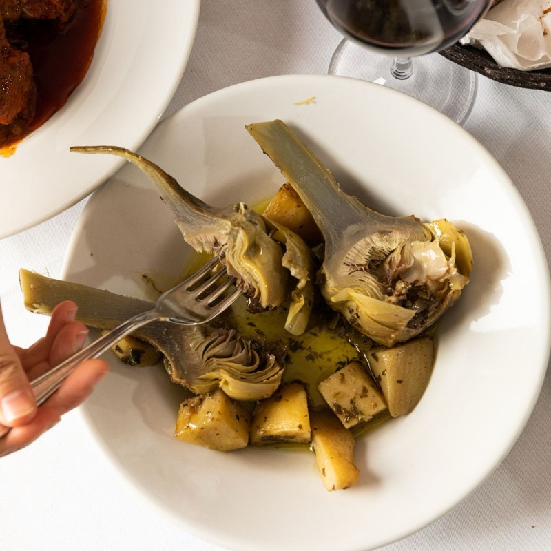 Flavio al Velavevodetto — carciofi in Rome