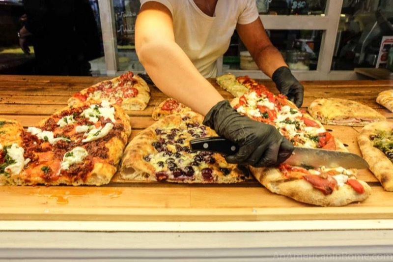 Casa Manco pizza at Testaccio Market in Rome