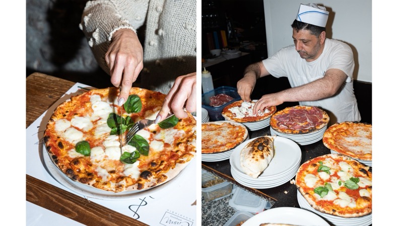 Emma Pizzeria thin crust pizza near Campo de' Fiori, Rome