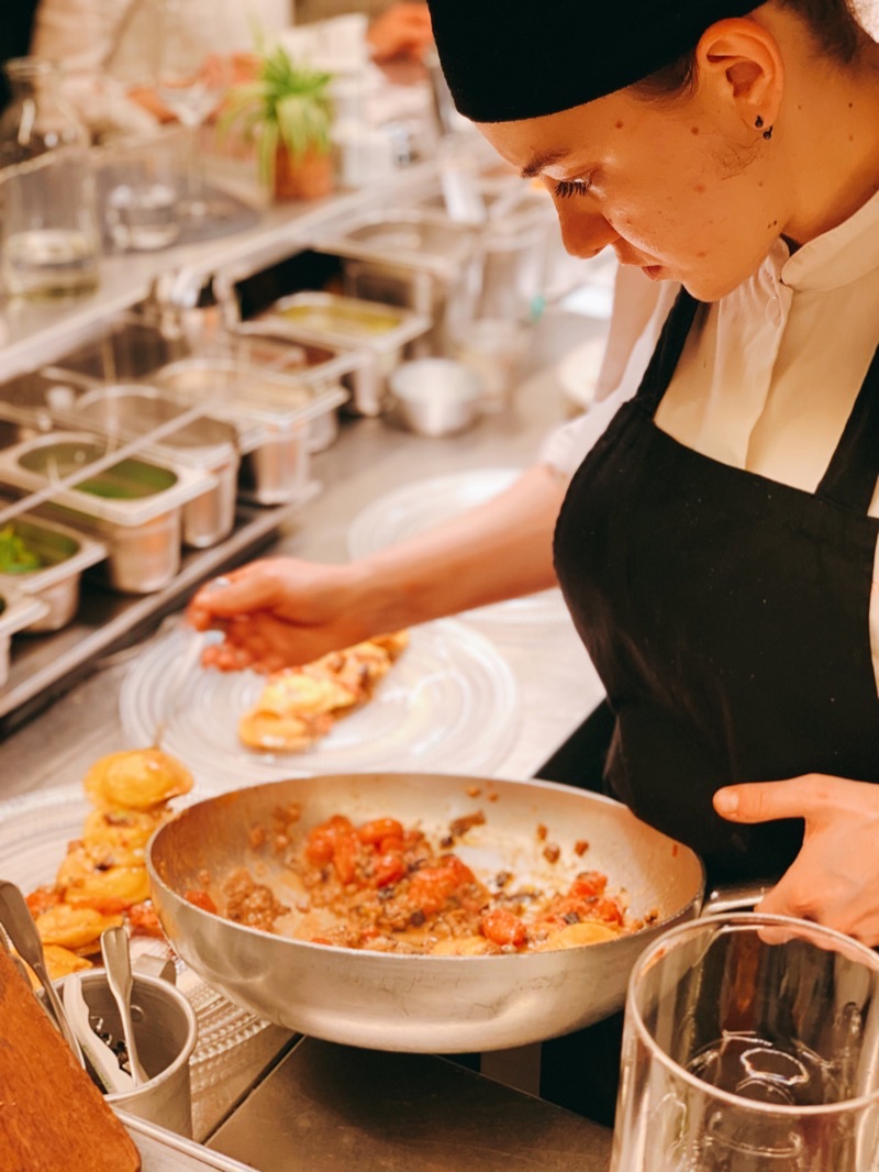 Pianostrada Laboratorio di Cucina in Regola — A vibrant, female-led kitchen offering beautifully presented, creative Italian d
