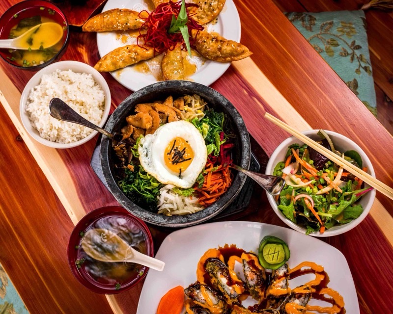 Sake Bomb Sushi & Grill in Midvale — Sake Bomb is known for its energetic atmosphere, creative fusion rolls, and a so