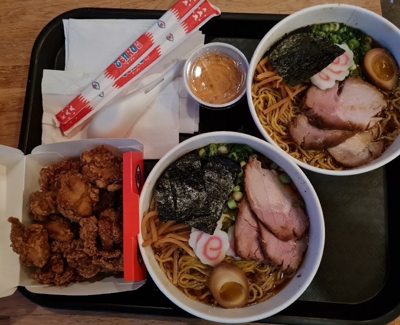 Tenko Ramen in Pearl District — Located within the bustling Bottling Dept. Food Hall at The Pearl, Tenko Ramen o