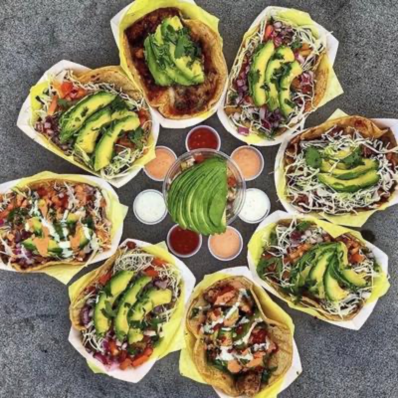 Oscar's Mexican Seafood fish tacos in San Diego