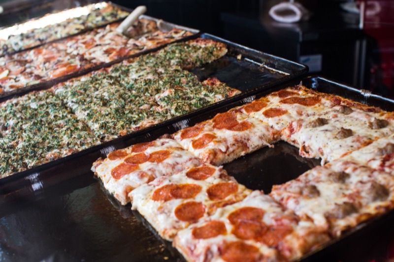 Golden Boy Pizza in North Beach — An iconic North Beach institution, Golden Boy Pizza has been serving up its sign