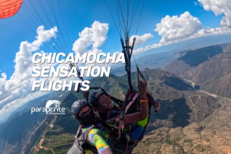 Paragliding over Chicamocha Canyon in Chicamocha Canyon (1hr from San Gil)