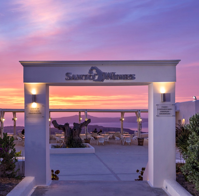 Santo Wines Winery in Santorini, Greece