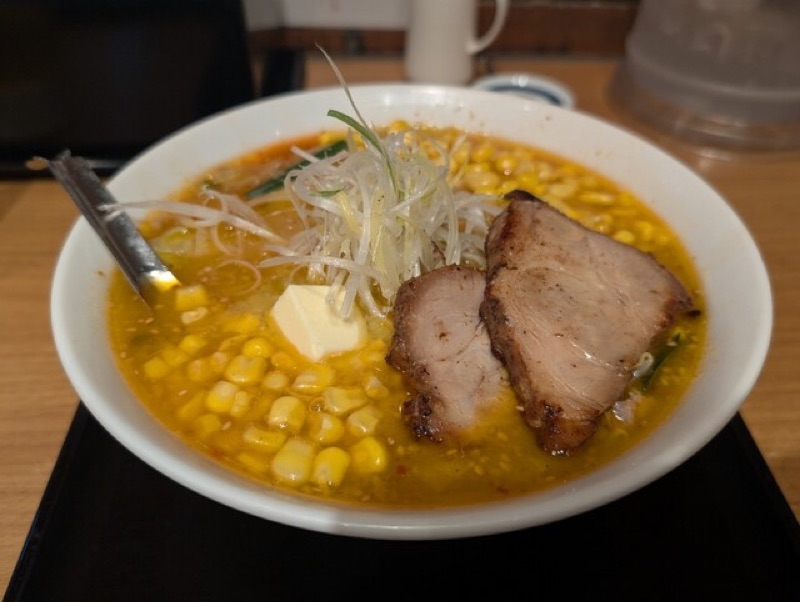 Keyaki butter corn miso ramen in Sapporo