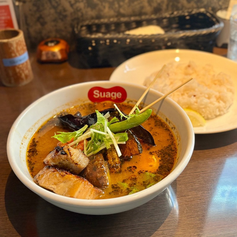 Suage+ soup curry in Sapporo
