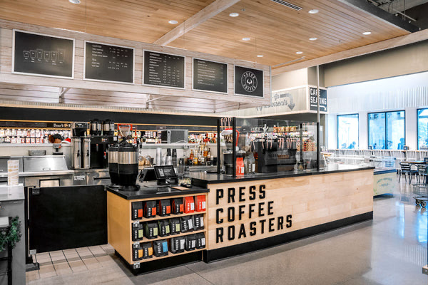 Press Coffee in SkySong — Press Coffee is a local Arizona chain celebrated for its consistent quality and 