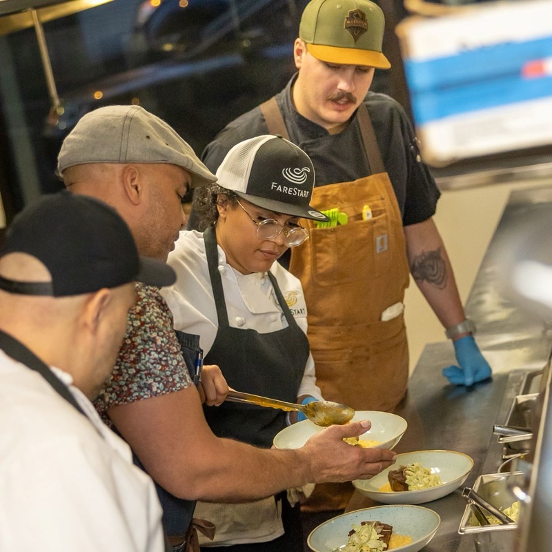 FareStart in Downtown — FareStart is a non-profit organization that provides culinary training and job p