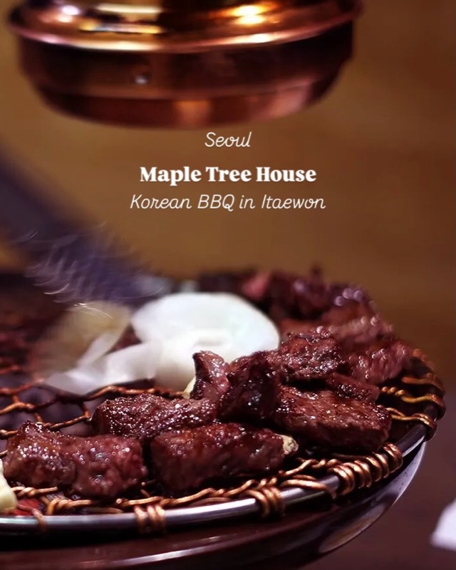 Maple Tree House Korean BBQ in Itaewon, Seoul