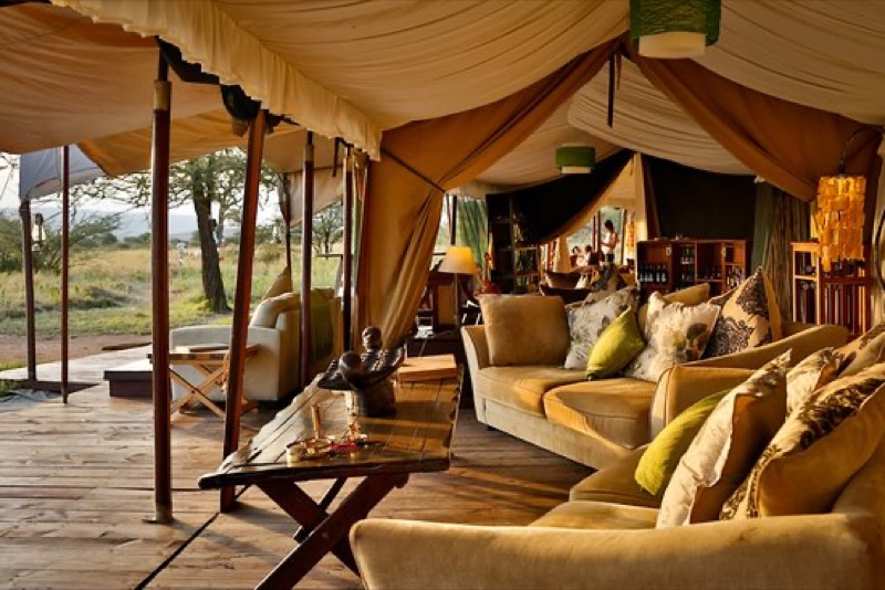 Lemala Ewanjan Tented Camp classic safari tents in central Serengeti