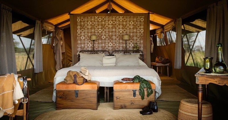 Nomad Serengeti Safari Camp luxury tent in the western corridor