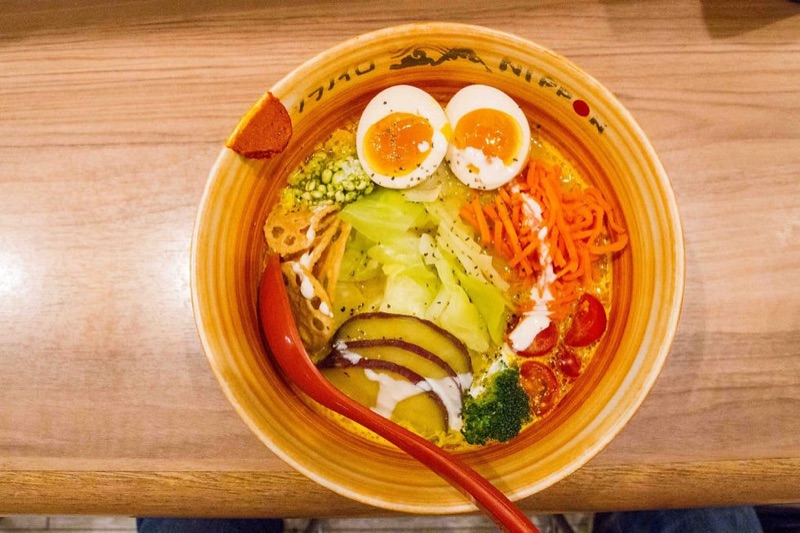 Soranoiro ramen in Shibuya, Tokyo