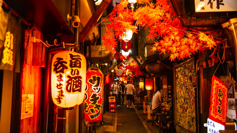 Omoide Yokocho yakitori alley in Shinjuku, Tokyo