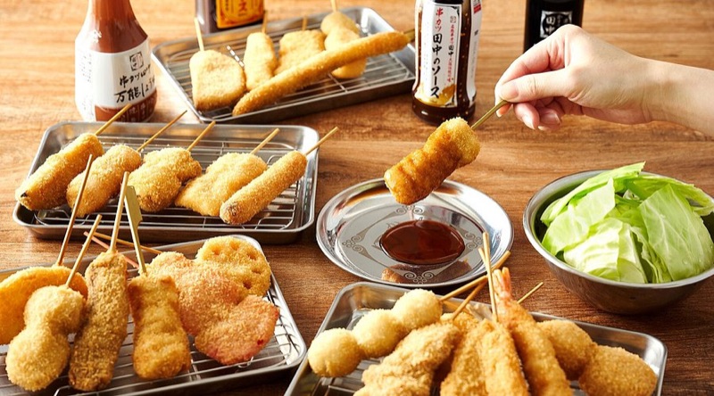 Kushikatsu Tanaka in Shinjuku, Tokyo