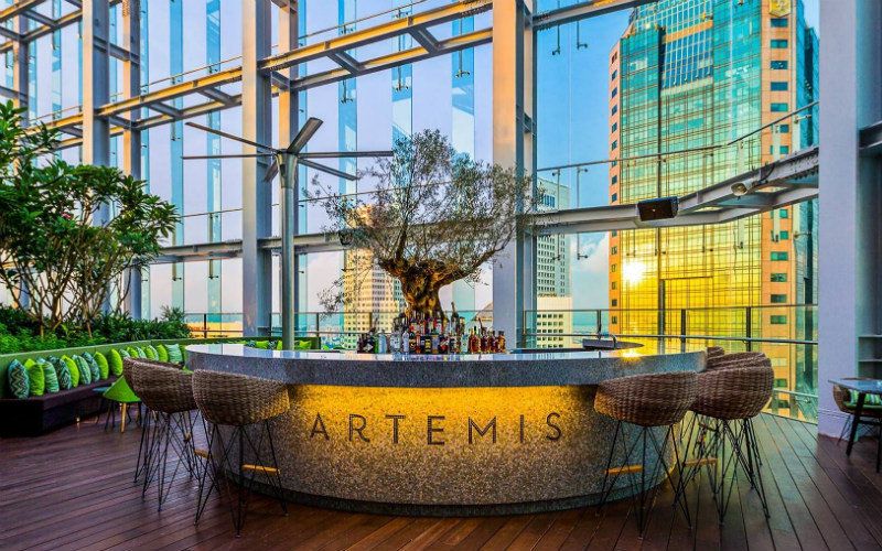 Artemis Grill and Sky Bar Level 40 CapitaGreen Singapore
