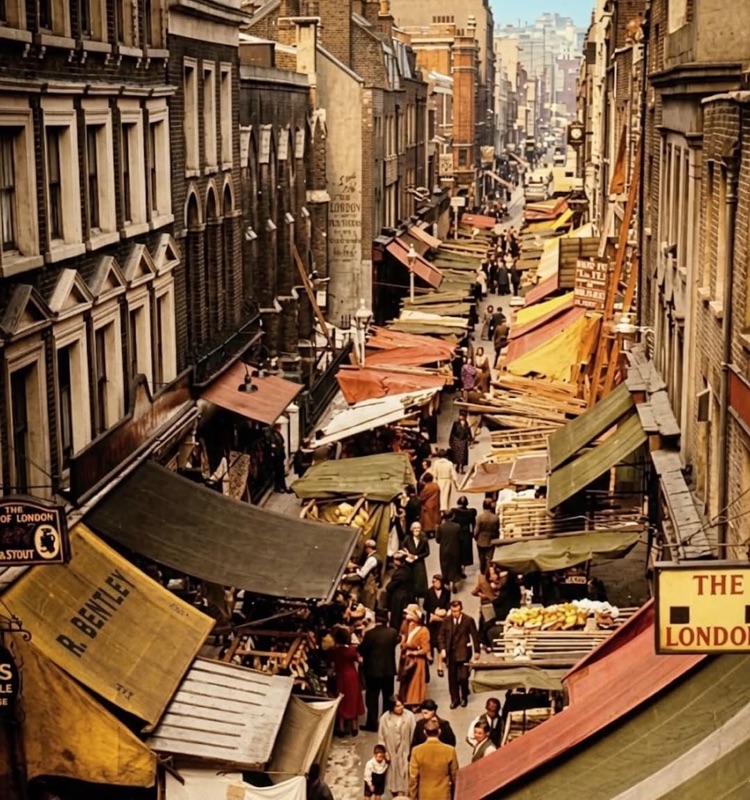 Berwick Street Market in Soho, London