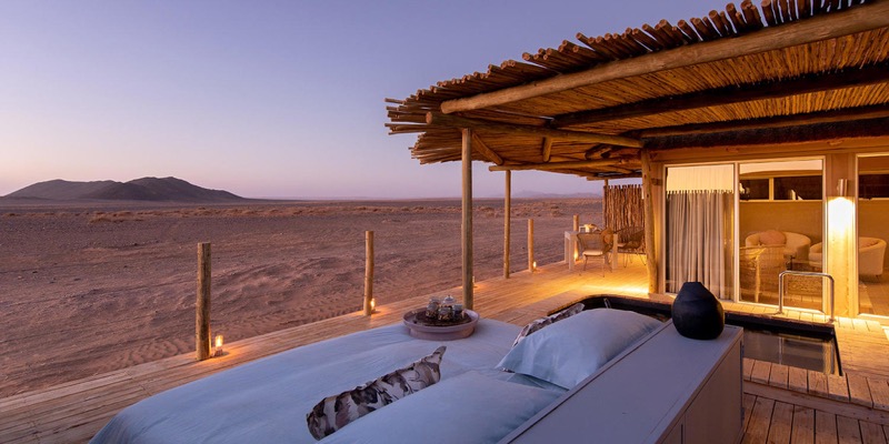 Little Kulala lodge with rooftop star bed in Kulala Wilderness Reserve