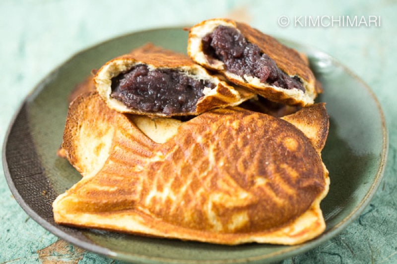 Bungeoppang fish-shaped pastry filled with red bean paste