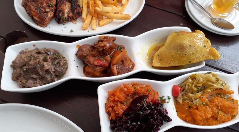 Sakhumzi Restaurant traditional buffet on Vilakazi Street, Soweto