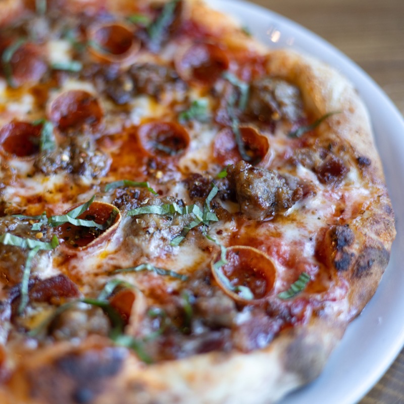 Peel Wood Fired Pizza in Clayton — Peel offers a compelling combination of perfectly blistered wood-fired pizzas an