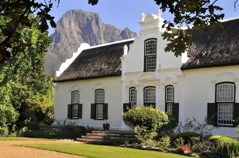 Boschendal Wine Estate manor house in the Cape Winelands