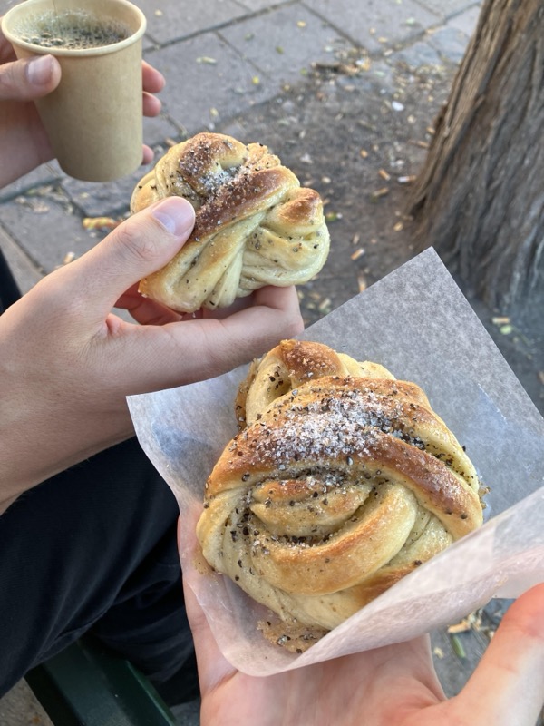 Lillebrors Bageri cardamom buns in Stockholm