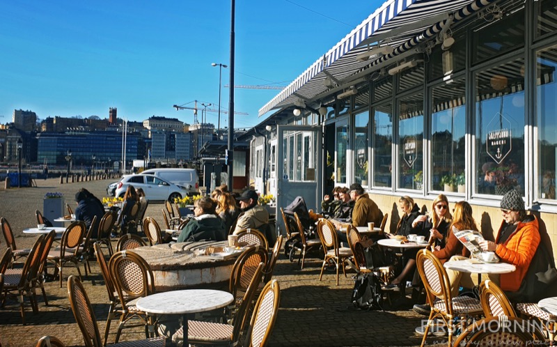 Skeppsbro Bageri by the waterfront in Stockholm