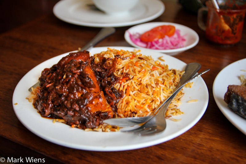 Passing Show Hotel biryani in Stone Town Zanzibar