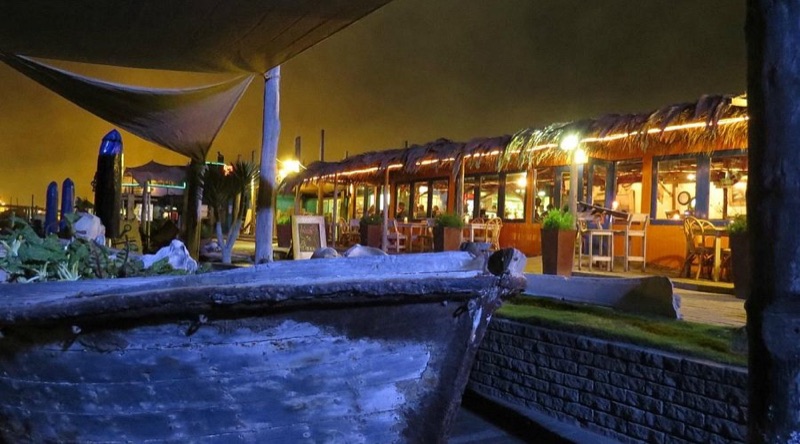 Anchors seafood restaurant on the Walvis Bay waterfront, Namibia