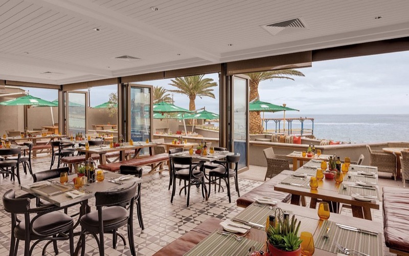 Brewer and Butcher craft beer restaurant at the Strand Hotel, Swakopmund