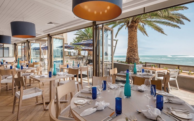 Ocean Cellar fine dining restaurant at the Strand Hotel, Swakopmund