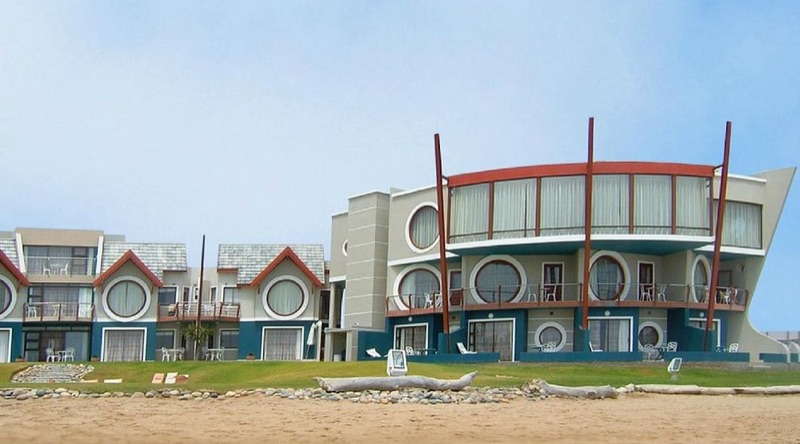 The Wreck restaurant beachfront dining room in Swakopmund