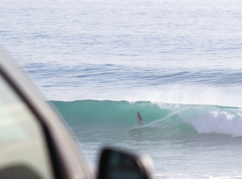 Mysteries surf break north of Taghazout, Morocco