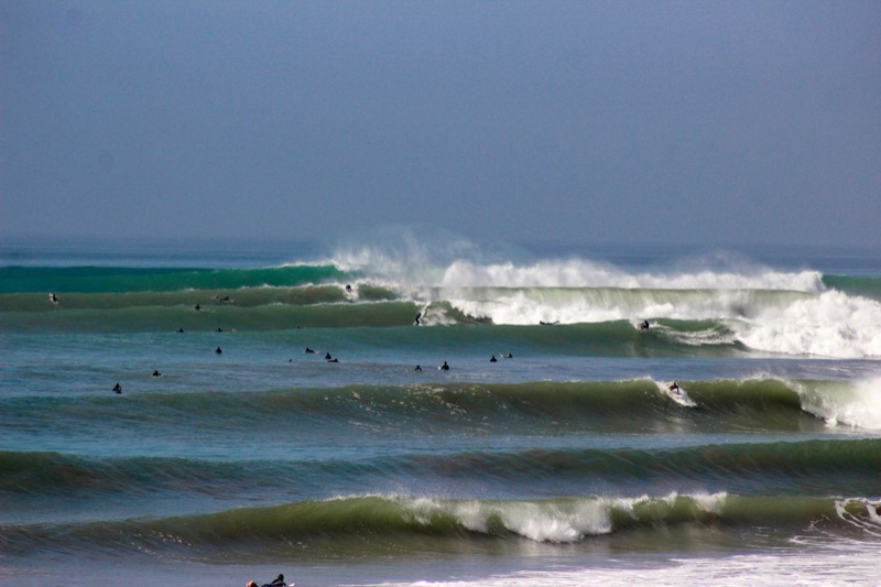 Panoramas surf break south of Taghazout, Morocco