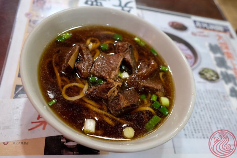 Tao Yuan Street beef noodle soup in Taipei