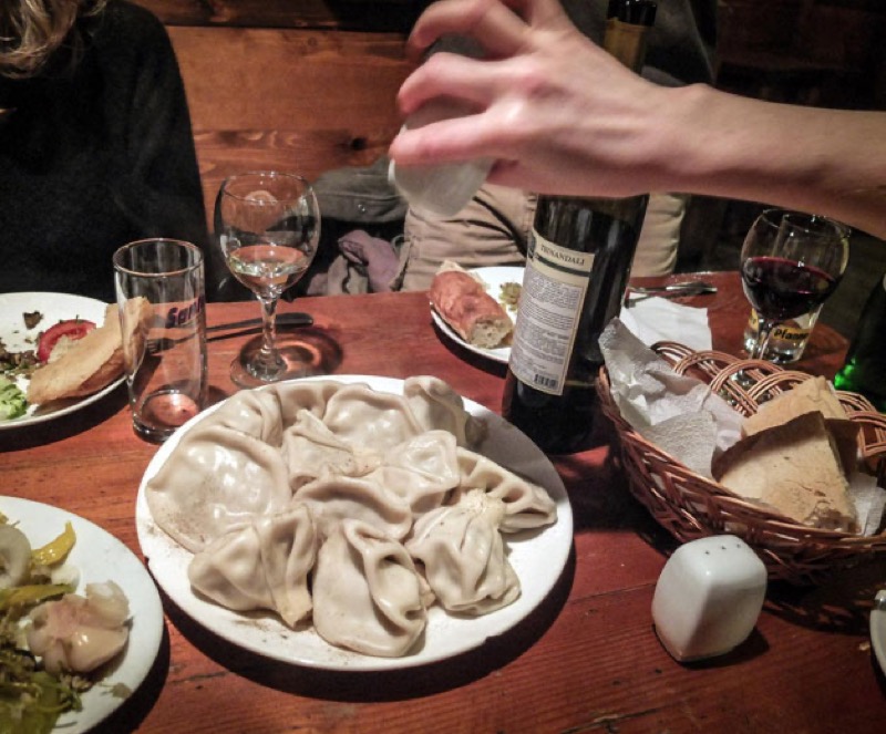 Pasanauri restaurant khinkali in Tbilisi