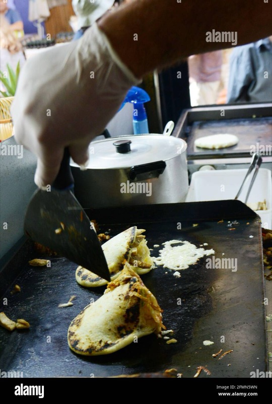 Arepa's Venezuelan food at Carmel Market, Tel Aviv