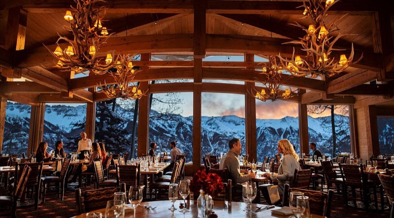 Allred's Restaurant at the gondola mid-station with mountain views