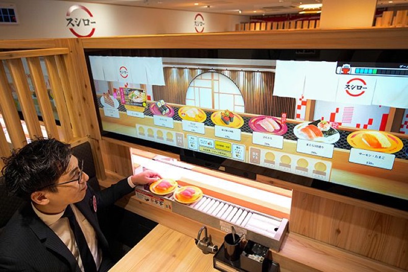 Sushiro conveyor belt sushi in Tokyo