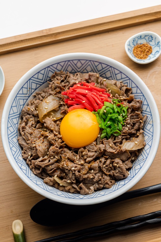 Yoshinoya gyudon beef bowl in Tokyo